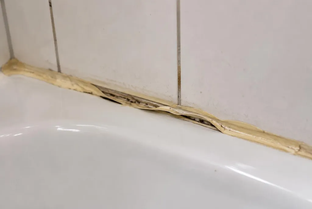 Kitbedrijf Vleuten – loslatende kit naast het bad